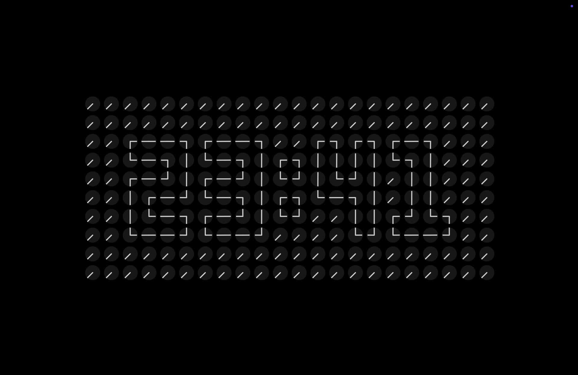 Dot Matrix Clock Screensaver Preview