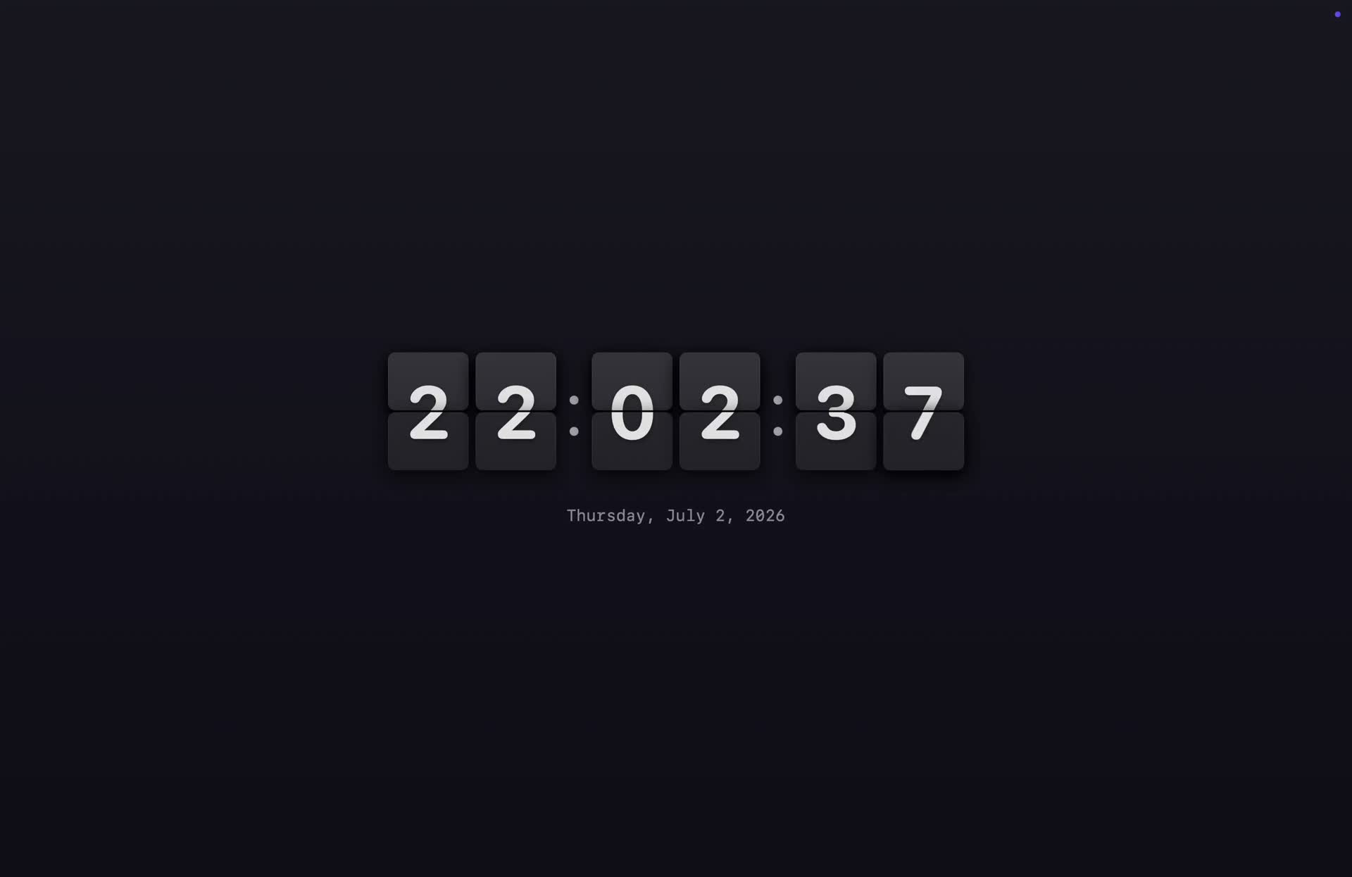 Flip Clock Screensaver Preview