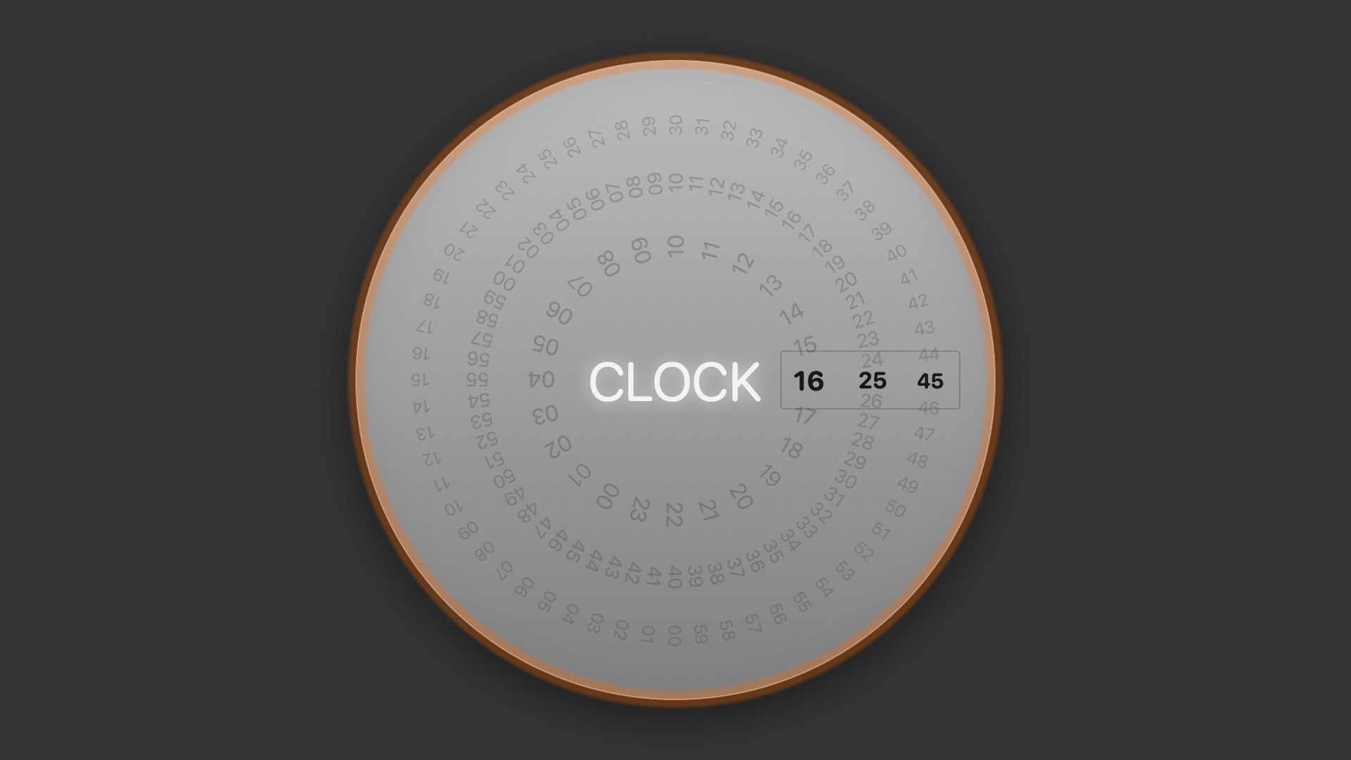 Rotating Clock